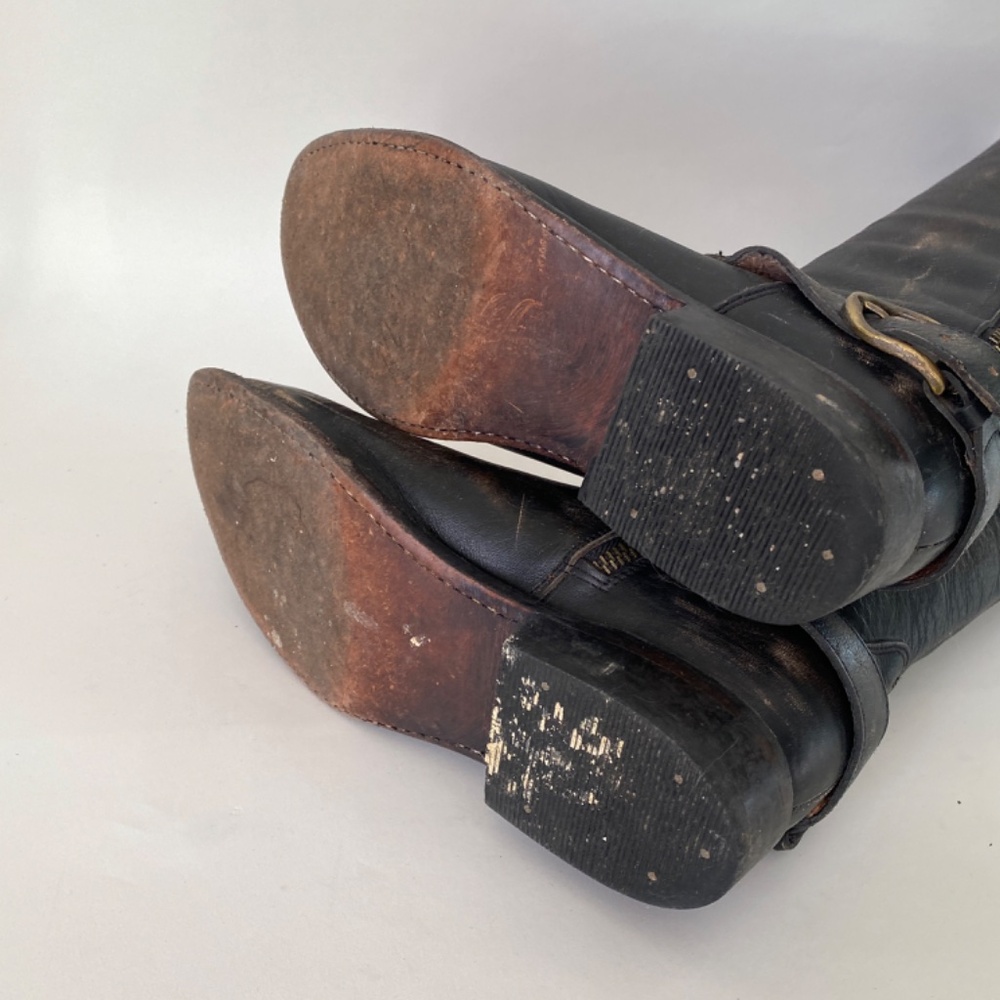 Matisse Distressed Leather Riding Boots - Picture 9 of 11